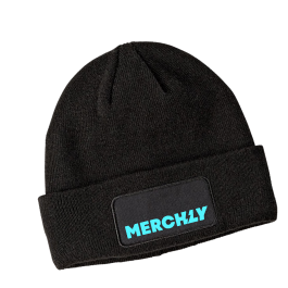 beanie with Merchly logo