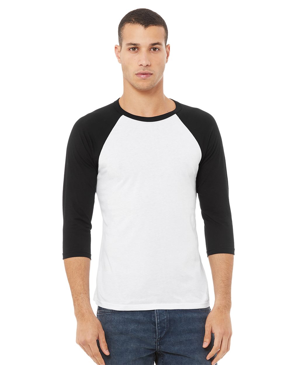Bella + Canvas Three-Quarter Sleeve Raglan Baseball Tee