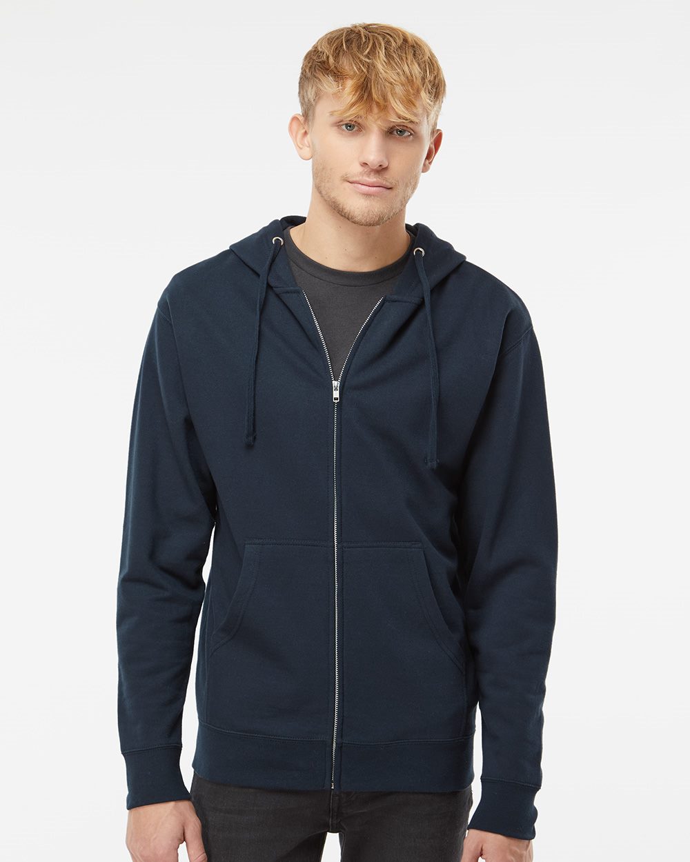 Independent Trading Co. Midweight Full-Zip Hooded Sweatshirt